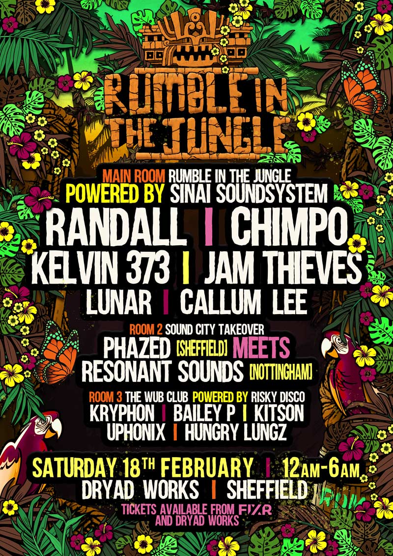 Rumble in the Jungle: Randall, Chimpo, Kelvin 373, Jam Thieves